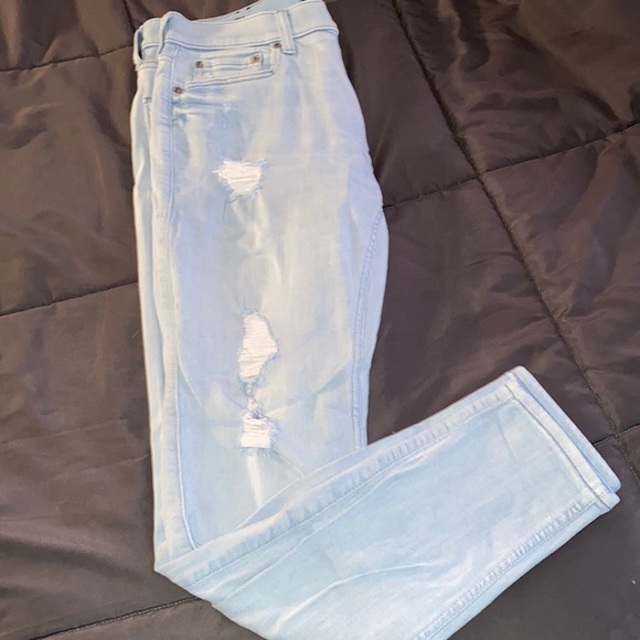 Men’s Hollister Super Skinny Advanced Stretch distressed light jeans 32x32 - Picture 2 of 4